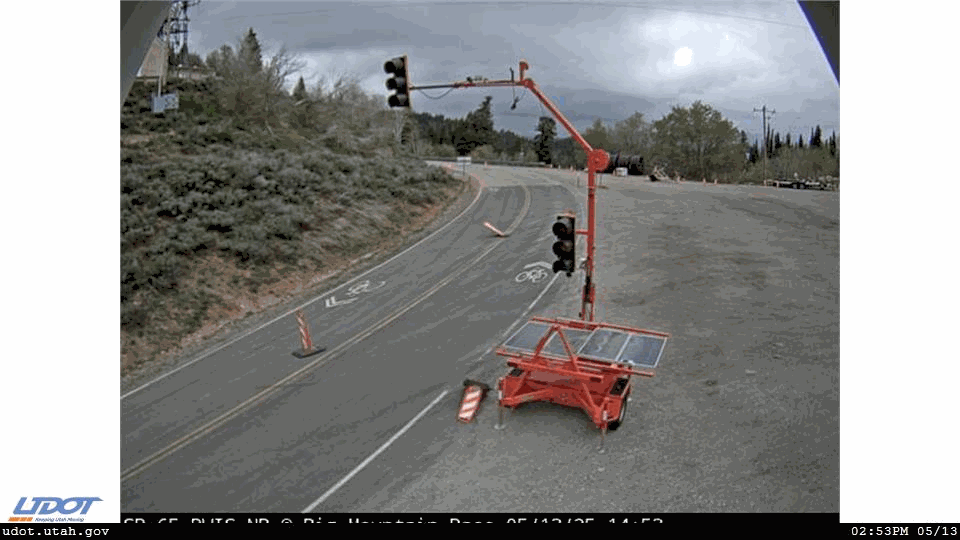 Traffic Cam SR 65 RWIS NB @ Big Mountain Pass SLMN Co Line MP 8.4 SL